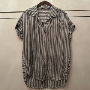 White and black striped shirt